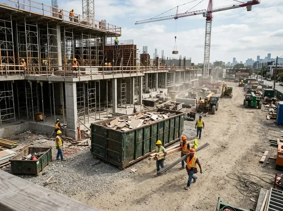 commercial-construction-site-w-002 — frequently asked questions, Low Cost Construction Dumpster Rental in Jackson, MN